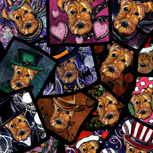 AIREDALE   TERRIER      CROSSBODY BAG