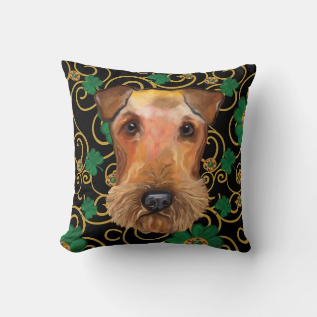 Airedale Terrier Cushion (Front)