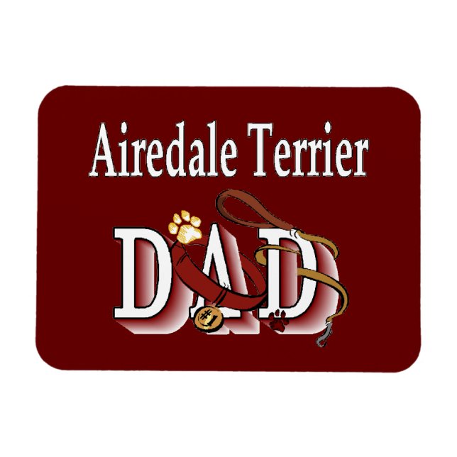 Airedale Terrier Dad Magnet (Horizontal)