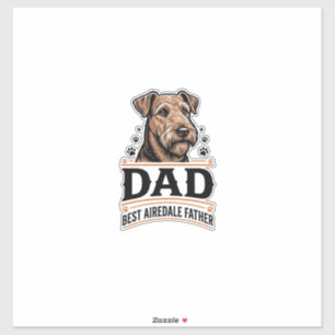 Airedale Terrier Dad Vintage Dog Father Shirt_1
