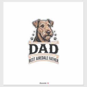 Airedale Terrier Dad Vintage Dog Father Shirt_1