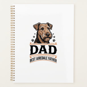 Airedale Terrier Dad Vintage Dog Father Shirt_1 Planner