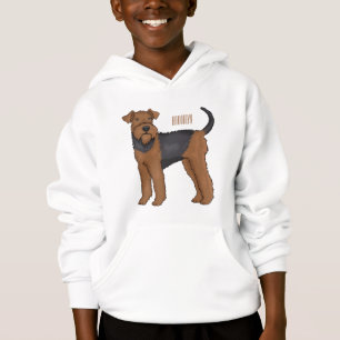 Airedale terrier dog cartoon illustration