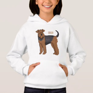 Airedale terrier dog cartoon illustration