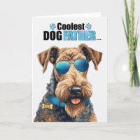 Airedale Terrier Dog Coolest Dad Father's Day