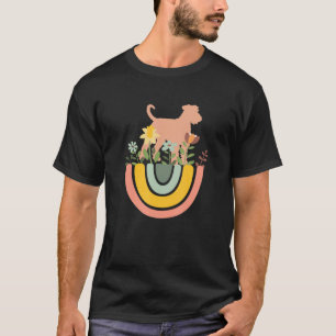 Airedale Terrier Dog Mum Dad Pet Cute Rainbow Boh T-Shirt