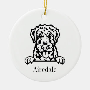 Airedale Terrier dog ornament