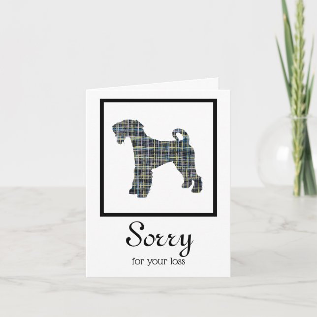 Airedale Terrier Dog Pet Sympathy Card (Front)