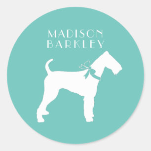 Airedale Terrier Dog Puppy Classic Round Sticker