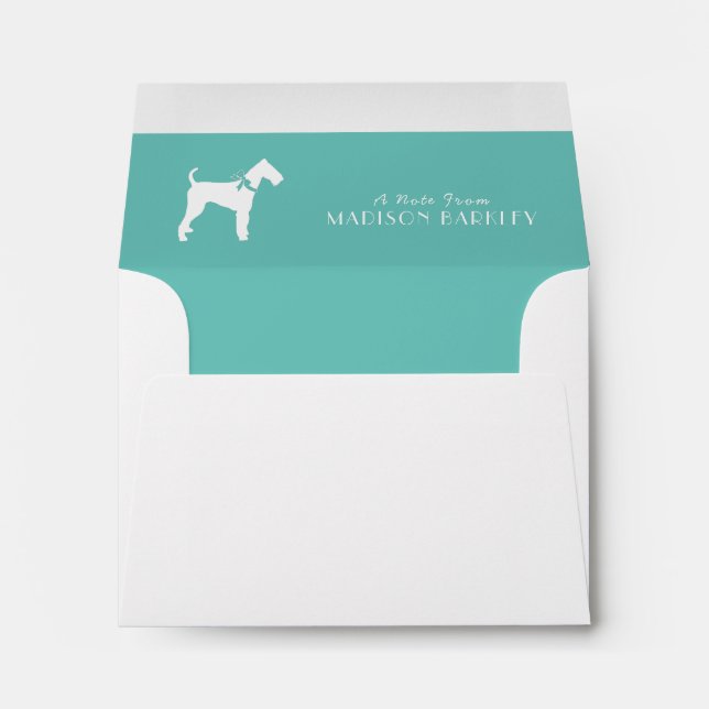Airedale Terrier Dog Puppy Envelope (Back (Bottom))