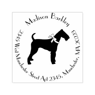 Airedale Terrier Dog Puppy Self-inking Stamp