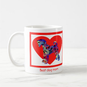 Airedale Terrier Dog Red Valentine’s Day Coffee Mug