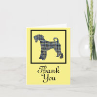 Airedale Terrier Dog Thank You Greeting
