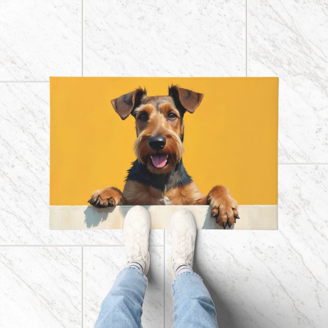 Airedale Terrier Doormat Art (Indoor)