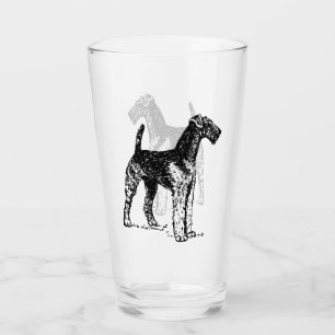 Airedale Terrier Engraving Glass