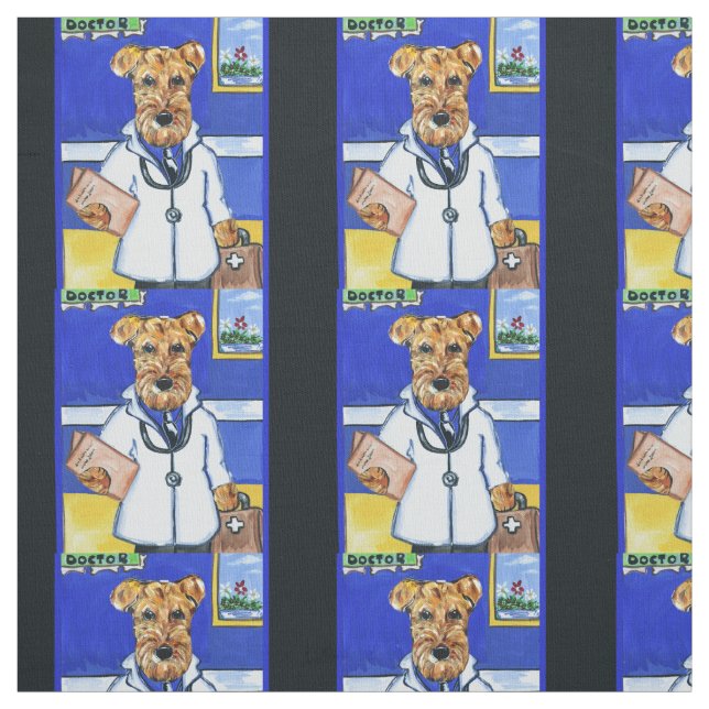 Airedale Terrier Fabric (Swatch)