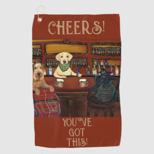  AIREDALE TERRIER  & FRIENDS       GOLF TOWEL