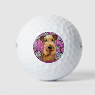 AIREDALE TERRIER GOLF BALLS