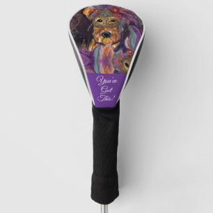 AIREDALE TERRIER GOLF HEAD COVER