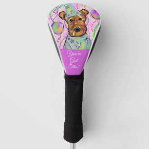 AIREDALE TERRIER   GOLF HEAD COVER