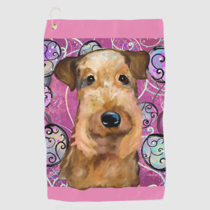  AIREDALE  TERRIER     GOLF TOWEL