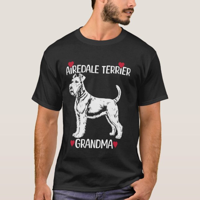 Airedale Terrier Grandma T-Shirt (Front)