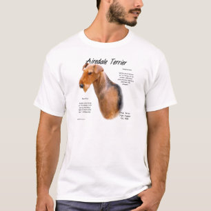 Airedale Terrier History Design T-Shirt