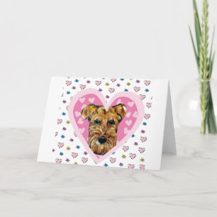 AIREDALE TERRIER HOLIDAY CARD