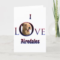 Airedale Terrier I Love