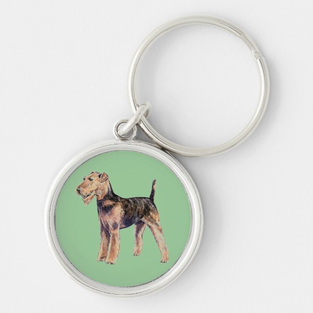 Airedale Terrier Key Chain (Front)