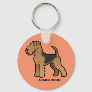 airedale terrier key ring