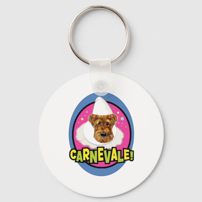 AIREDALE TERRIER KEY RING (Front)