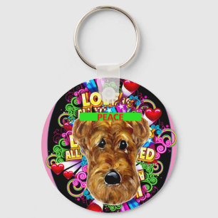 AIREDALE TERRIER KEY RING