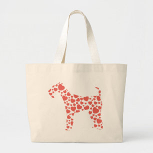 Airedale Terrier Large Tote Bag