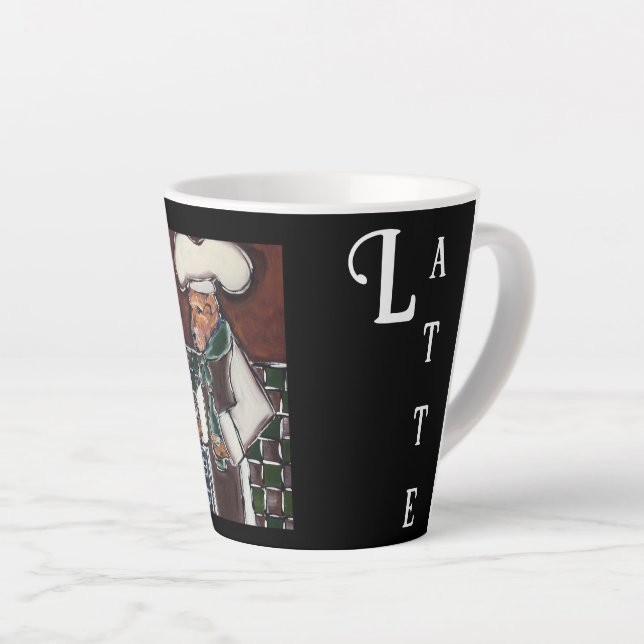AIREDALE TERRIER  LATTE MUG (Right Angle)