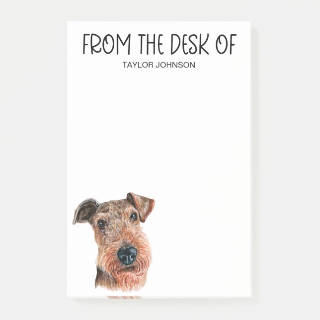 Airedale Terrier Lover Post-it Notes (Front)