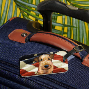 AIREDALE TERRIER LUGGAGE TAG