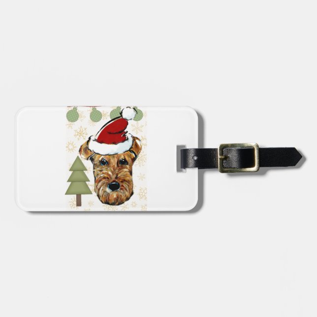 AIREDALE TERRIER LUGGAGE TAG (Front Horizontal)