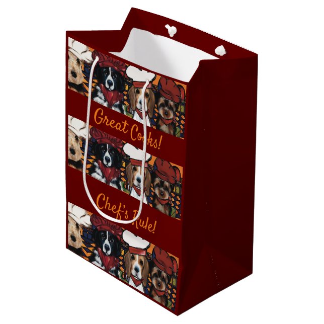 Airedale  Terrier     Medium Gift Bag (Front Angled)