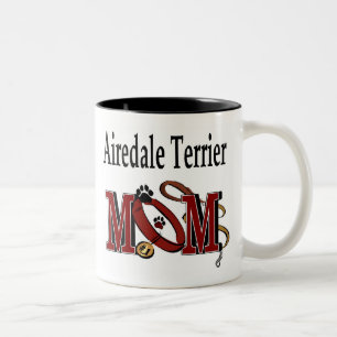 Airedale Terrier MOM Two-Tone Coffee Mug