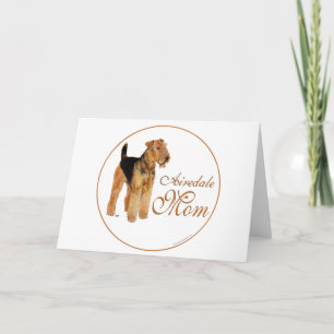 Airedale Terrier Mothers Day Card