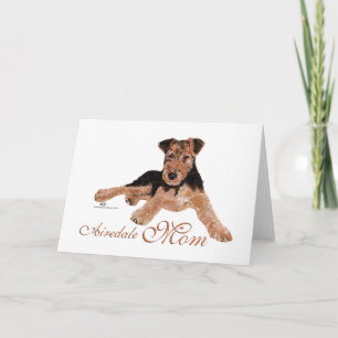 Airedale Terrier Mothers Day Card