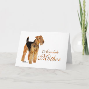Airedale Terrier Mothers Day Card