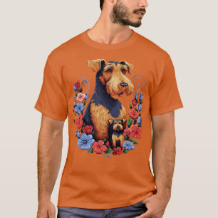 Airedale Terrier Mothers Day T-Shirt