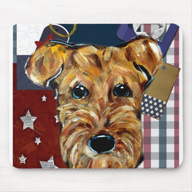 AIREDALE TERRIER MOUSE PAD (Front)