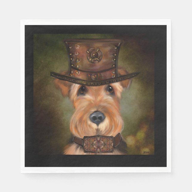 AIREDALE TERRIER  NAPKIN (Front)