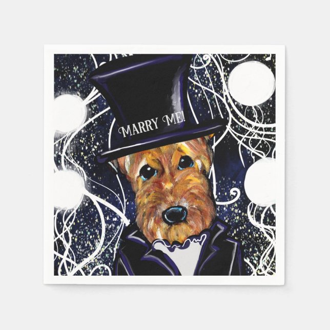  AIREDALE TERRIER        NAPKIN (Front)