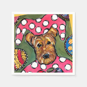 AIREDALE TERRIER NAPKIN