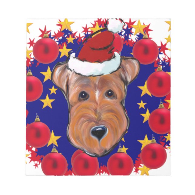 AIREDALE TERRIER NOTEPAD (Front)