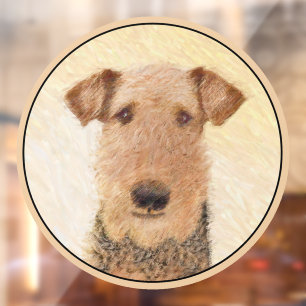 Airedale Terrier Painting - Cute Original Art